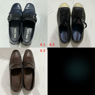 4.Prada 專櫃 黑色/藍色/咖啡色 皮鞋 休閒鞋 二手鞋子/現貨