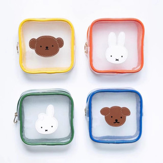 【五米家House】MIFFY米菲兔/拉拉熊 網紗方形 行動電源.充電線小物收納包化妝包