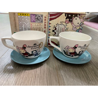 7-ELEVEN 7-11 深情馬戲團 咖啡優雅杯盤組 陶瓷 咖啡杯 杯盤組