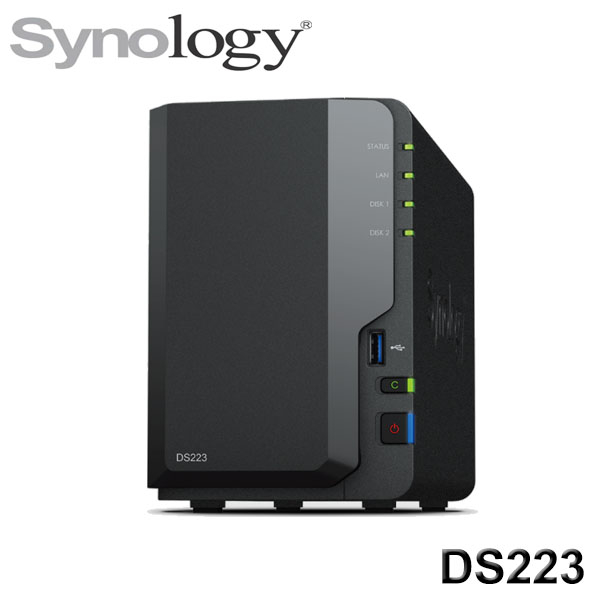 【MR3C】含稅附發票 Synology 群暉 DiskStation DS223 2Bay 網路儲存伺服器 NAS
