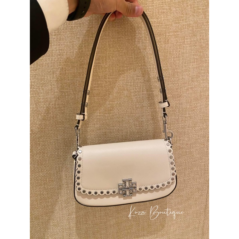 Tory Burch britten 牛皮 金屬 裝飾 crossbody 鏈條 小香風 雙背帶 tb 包包 tb