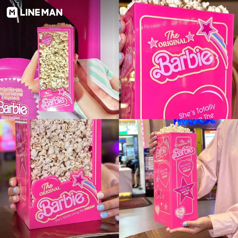 《泰國限定》Barbie 芭比 爆米花桶