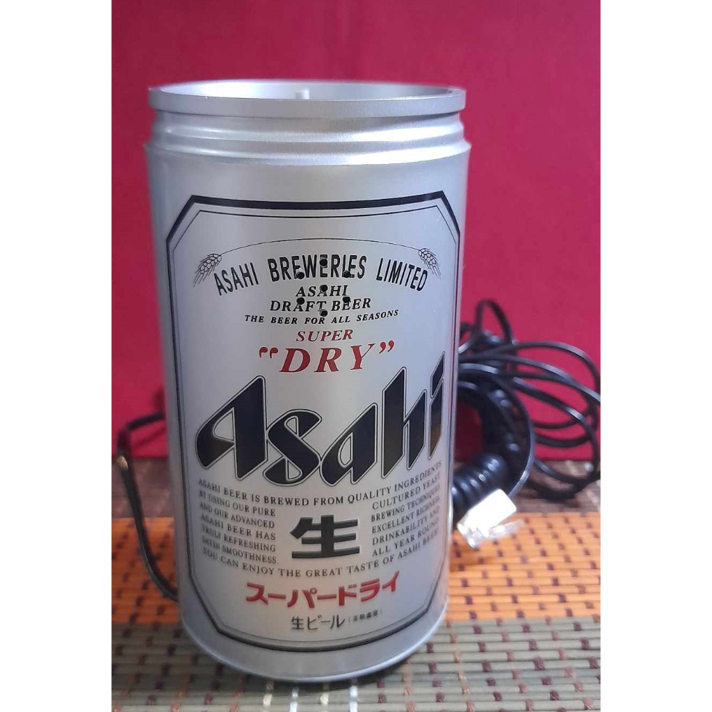 Asahi 仿啤酒罐電話 按鍵 有線 早期贈品 已測可通話 絕版收藏