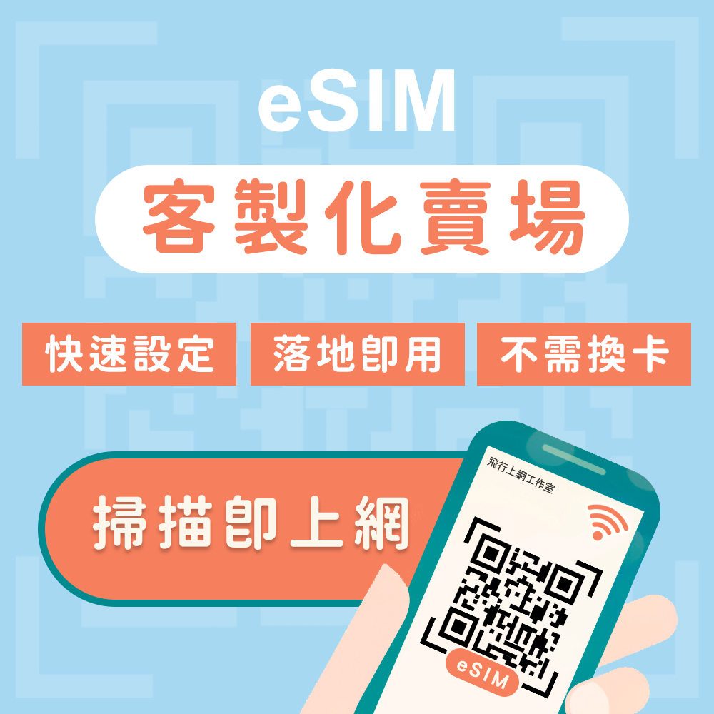 ⭐eSIM 客製化加購專區 亞洲 歐美 日本 美加墨 歐洲 4G網卡 高速上網 吃到飽不降速