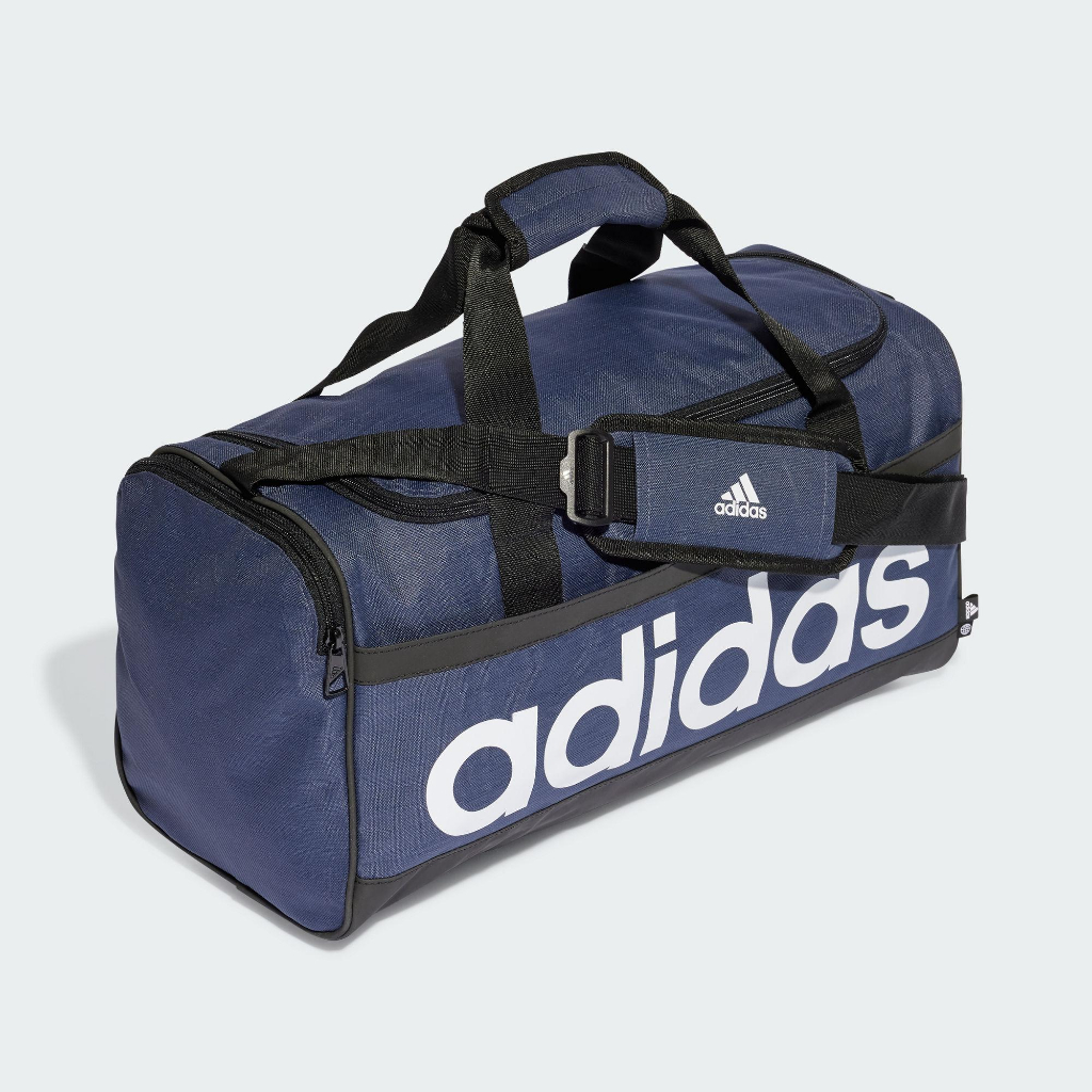 ADIDAS ESSENTIALS 愛迪達 健身運動包 藍色側背包手提包 中大型旅行袋旅行包 HR5349