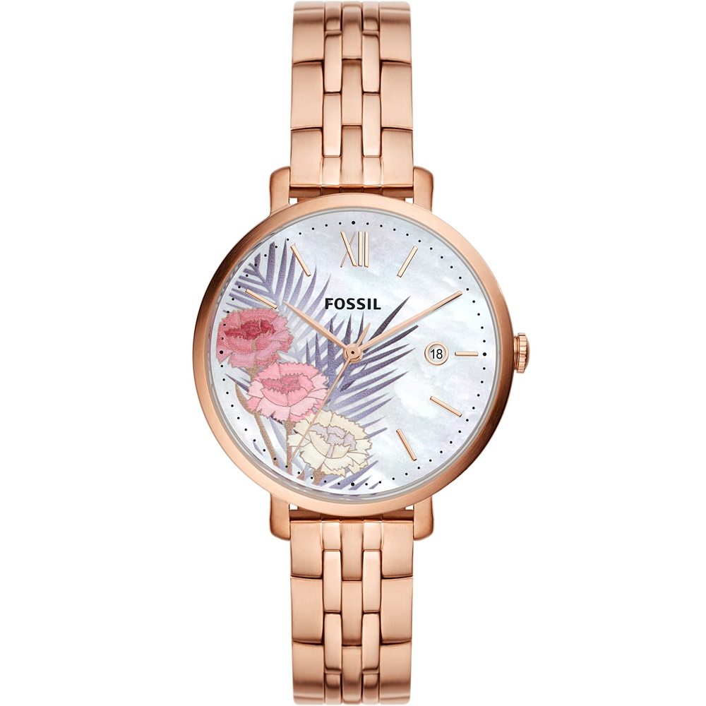 FOSSIL Jacqueline 海島風情 花卉錶盤 時尚腕錶（ES5275）