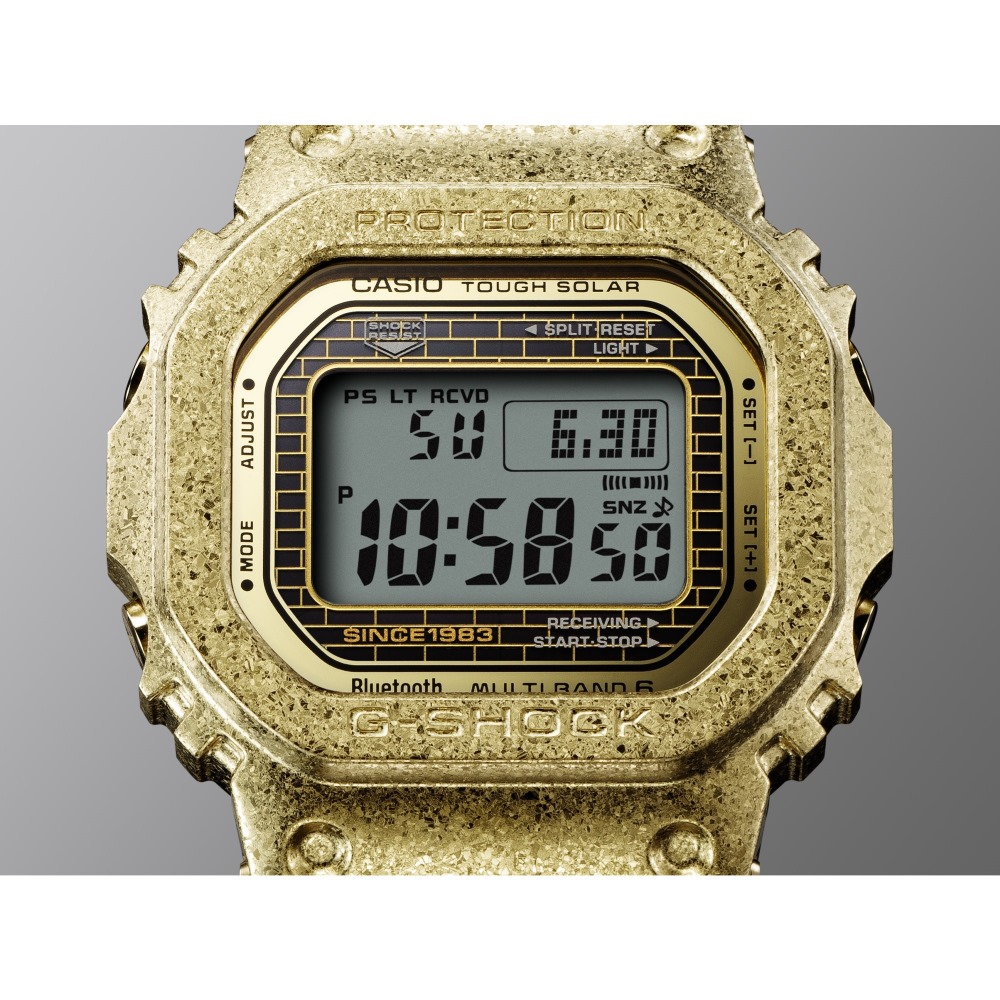 CASIO 卡西歐 G-SHOCK 40週年限定 電波 全金屬 霸氣金 經典系列 GMW-B5000PG-9