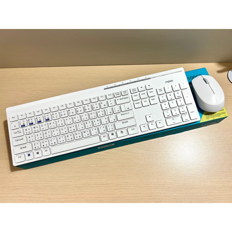 全新 Rapoo 8100GT 無線藍芽 多裝置切換鍵盤滑鼠組