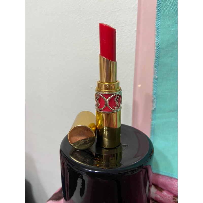 【誠可議價】《二手正品》YSL 情挑誘光水唇膏 45 Rouge Tuxedo 禮服誘惑 專櫃 水光 亮面 滋潤 櫻桃紅