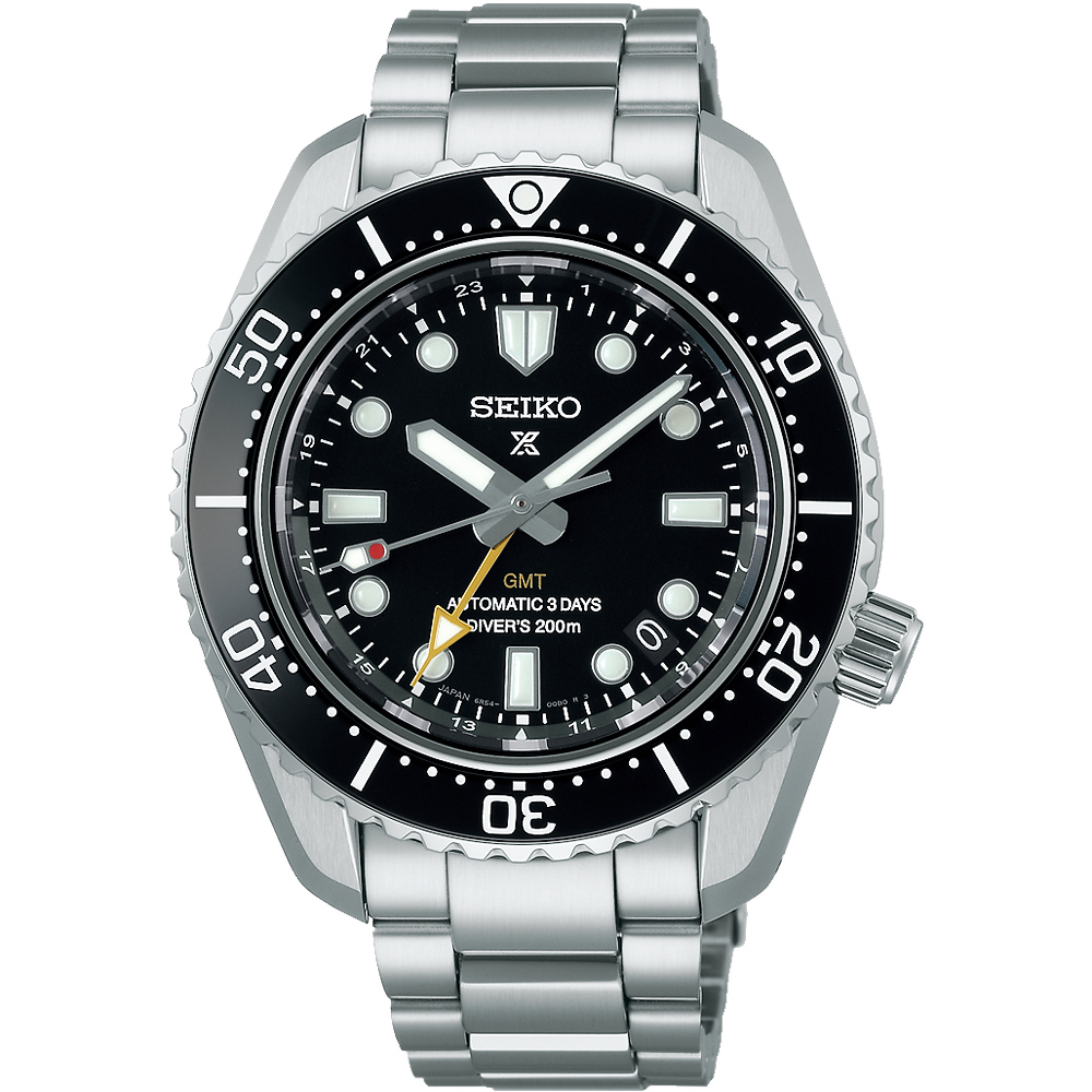 ∣聊聊可議∣SEIKO 精工 Prospex 大谷翔平廣告系列 三日鍊 GMT 潛水陶瓷機械錶-銀x黑 SPB383J1