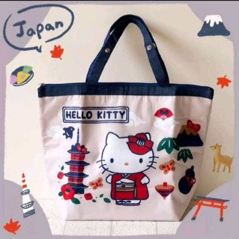 HELLO KITTY系列-玩遊世界18L摺疊保冷袋（日本款）