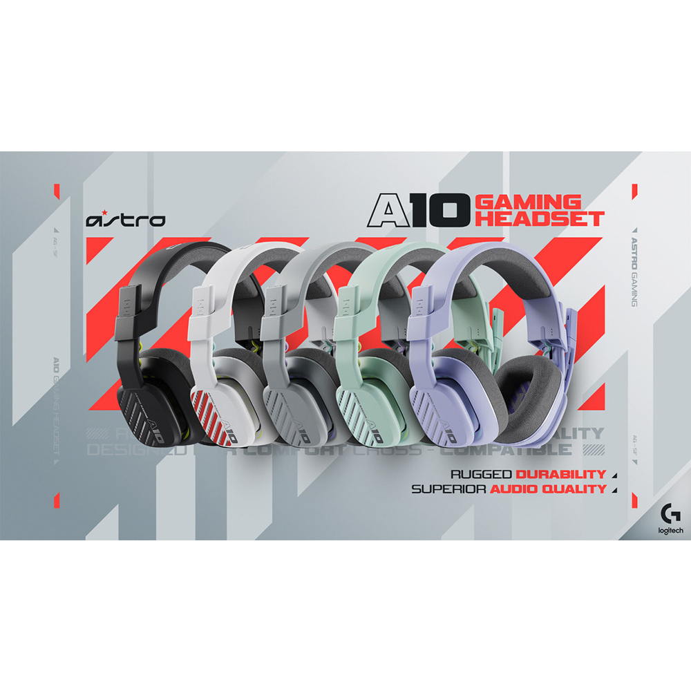 【現貨】Logitech G 羅技 ASTRO A10 第二代 有線電競耳機麥克風 (黑/紫)