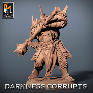 Tazo工坊[LOTP] 狼牙黑暗騎士pose3Dark Knight Mace pose3 3D列印模型DC