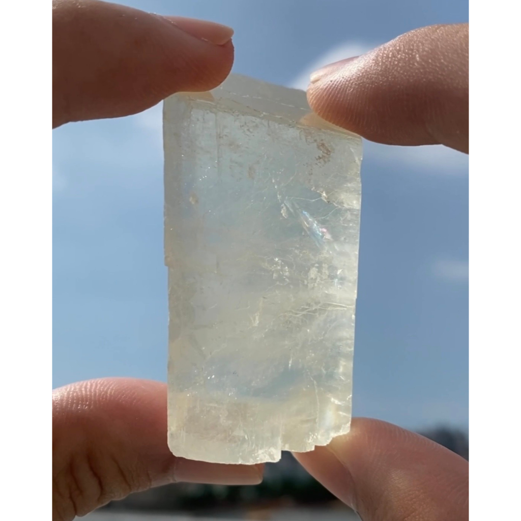 《憶寶珍藏》GIS02 天然原礦 廣西 冰洲石 方解石 Calcite 原礦 礦物 標本 礦標 礦石 水晶 水晶原礦