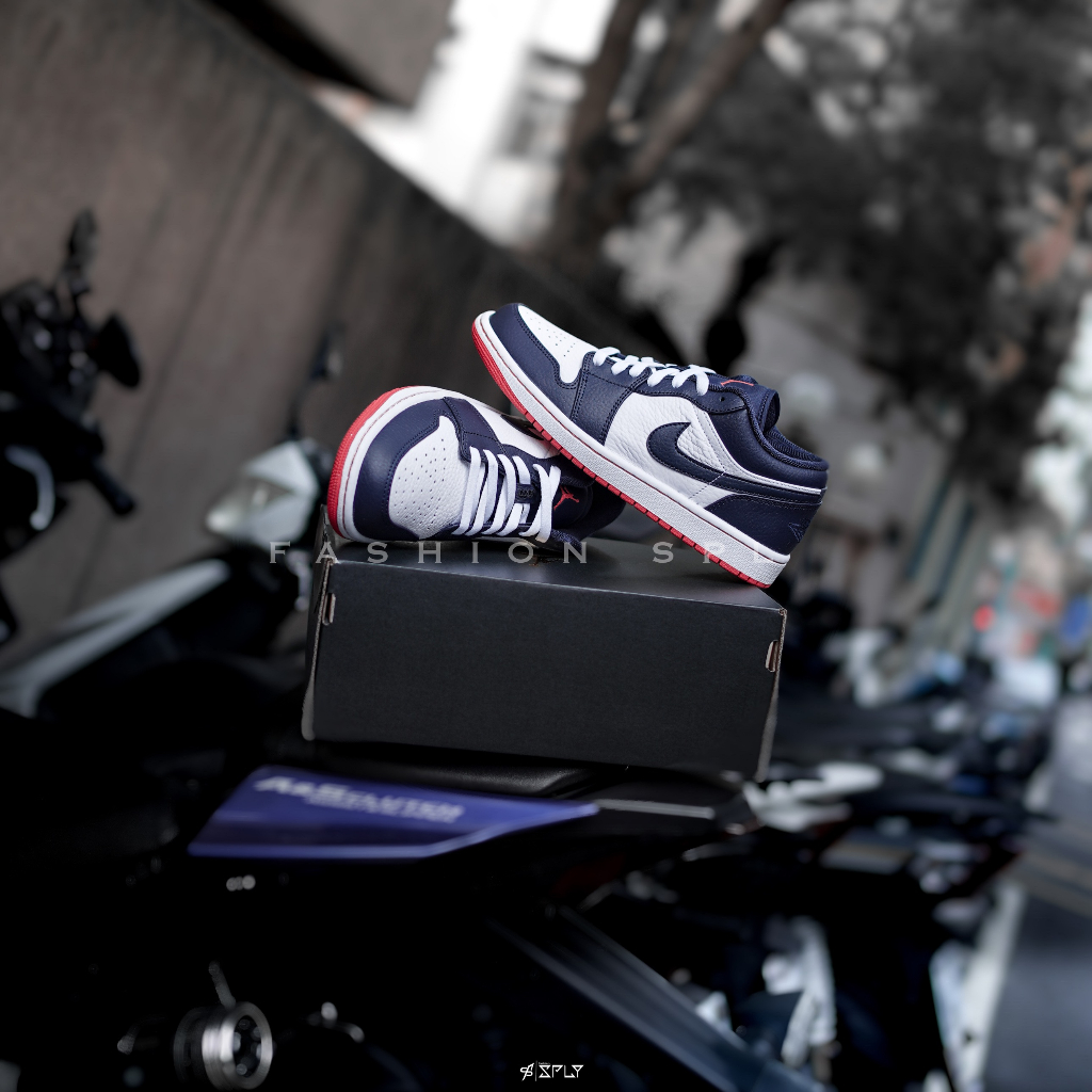 【Fashion SPLY】Air Jordan 1 Low Obsidian Ember 黑曜石 553558-481