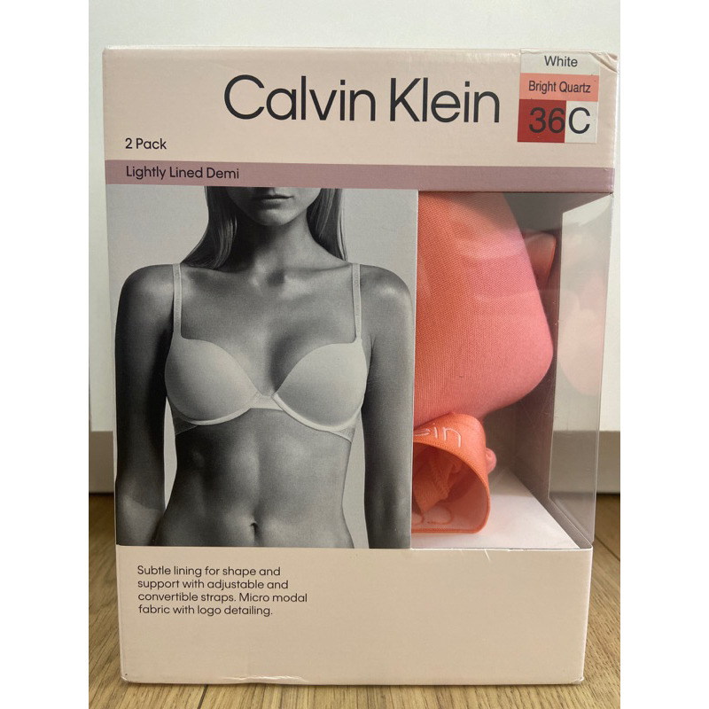 【36C】CK 內衣 Jennie 蜜桃粉 好市多Calvin Klein 內衣 有鋼圈 無鋼圈 運動內衣