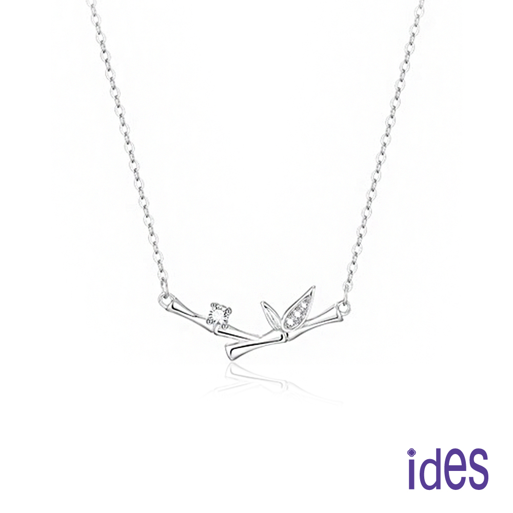 ides愛蒂思鑽石 母親節送禮 輕珠寶時尚設計晶鑽項鍊鎖骨鍊/文青竹節