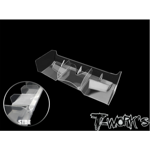 上手遙控模型 T-WORKS 1/8 通用透明PC尾翼 越野車翼（預切）2 件裝TO-336