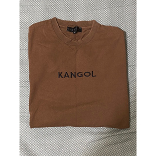 Kangol短袖 Kangol 咖啡色 短袖 刺繡