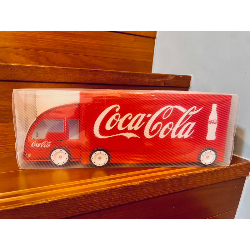 正版 可口可樂 Coca-Cola 鐵皮卡車 可口可樂貨車鐵盒造型收納鐵盒(長40公分)