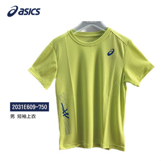 亞瑟士 ASICS 男 短袖上衣 螢光黃 2031E609-750