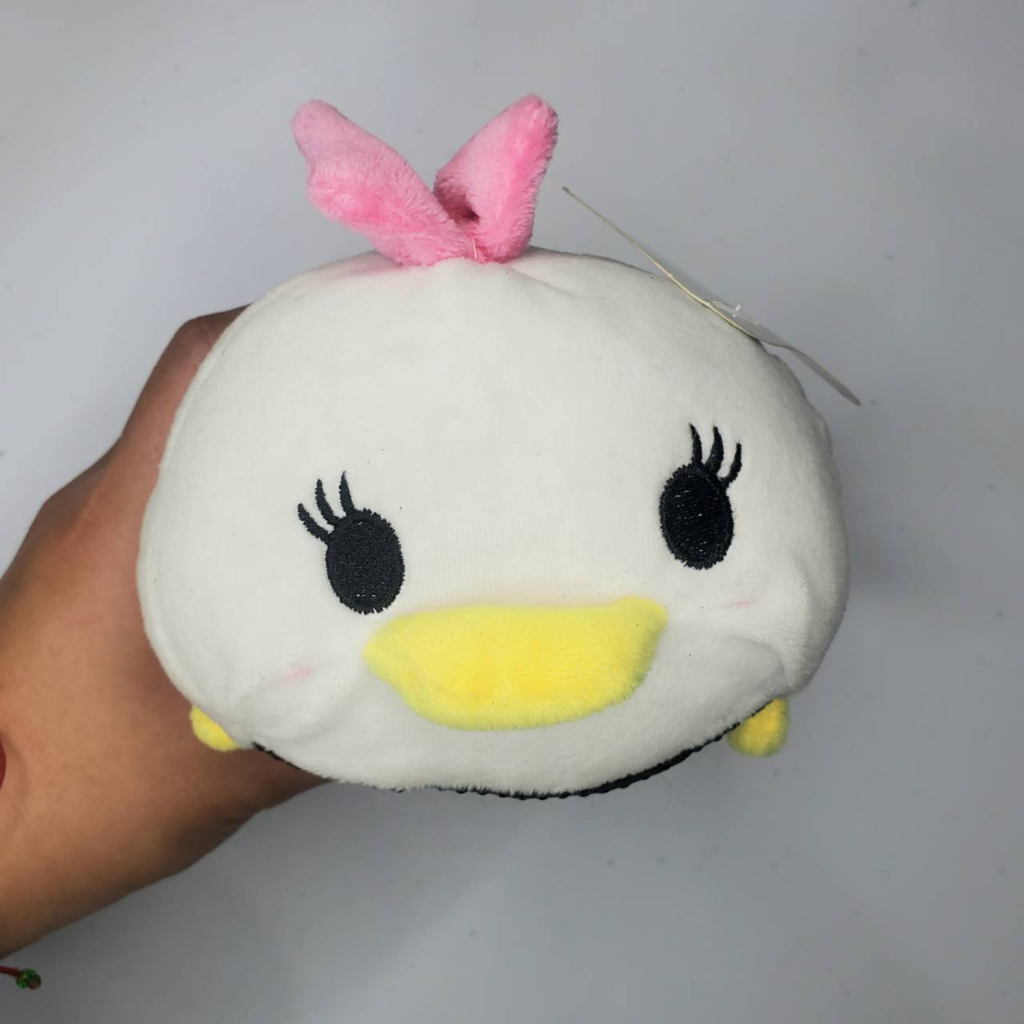 【二手】夾物售出_迪士尼黛西鴨BABY手機座娃娃_白色部分有小髒_吊牌未拆