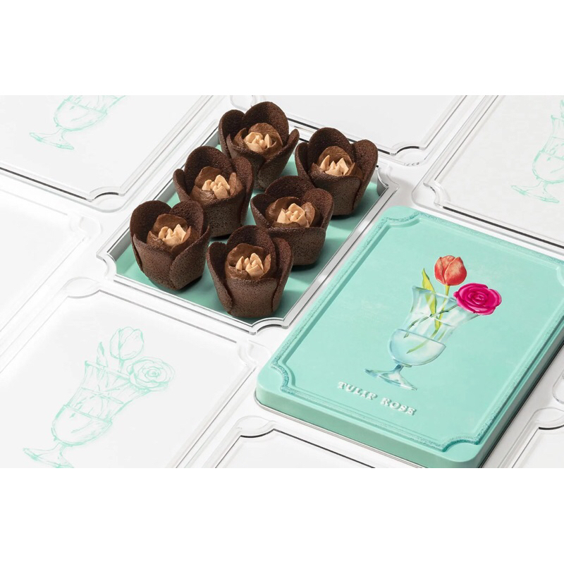 《Gino 日本代購》#現貨 #限定Tulip Rose 鬱金香餅乾 巧克力口味 6入 冬季限定 限購