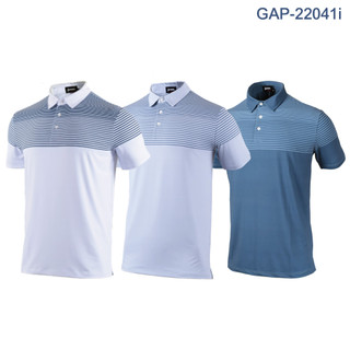 藍鯨高爾夫 SRIXON 高爾夫 男短袖 Polo衫 #GAP-22041i（白條紋、淺灰條紋、深灰條紋）