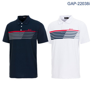 藍鯨高爾夫 SRIXON 男短袖Polo衫 #GAP-22038i（白條紋、深藍條紋）