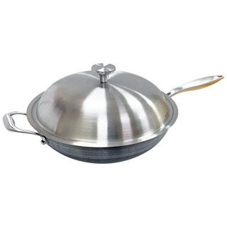 【Maluta瑪露塔】316不鏽鋼陶晶三代不沾炒鍋(單柄32cm/單柄34cm/單柄36cm)