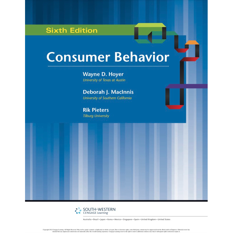 ⚠️goodnote電子書 Consumer Behavior by Wayne D. Hoyer 消費者行為 第六版