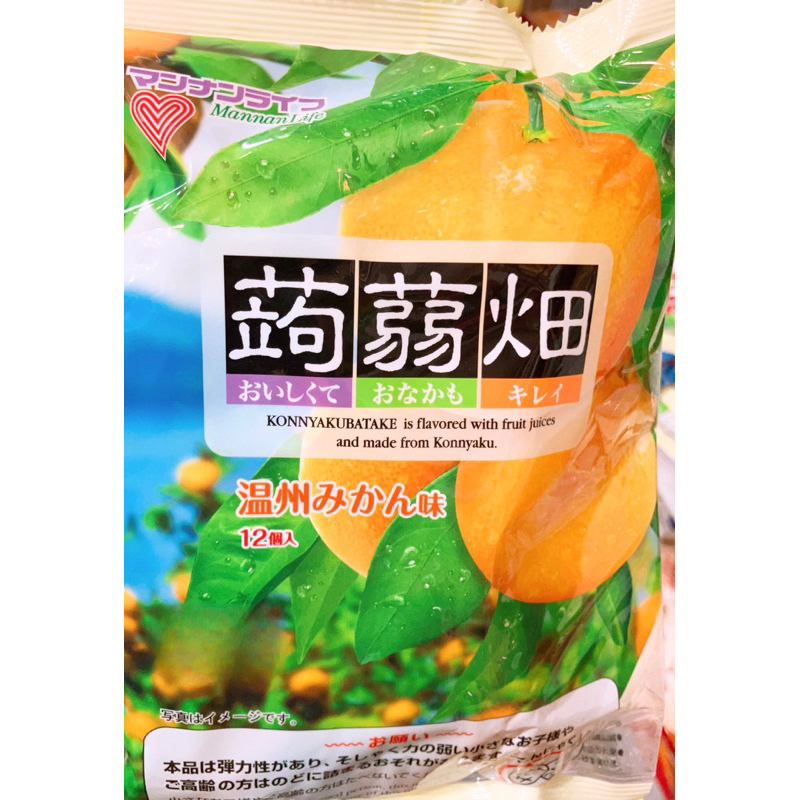 【亞菈小舖】日本零食 Mannanlife 蒟蒻果凍 溫州橘子風味 300g【優】