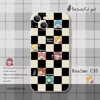 Realme簡約防摔液態手機殼 適用Note 50 12X 12 11 10 pro+ C61 C51 C21 C35