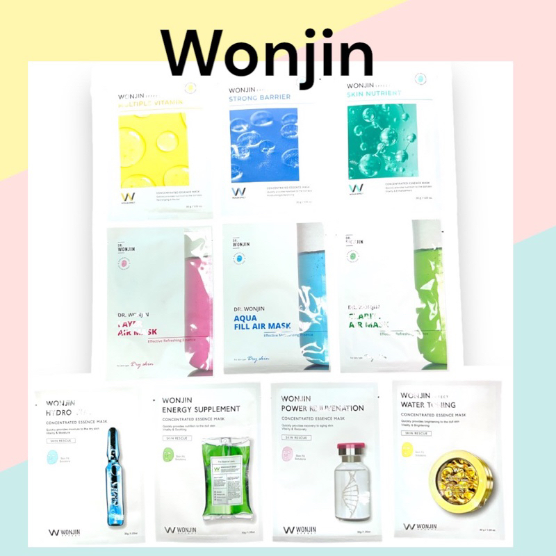 【11_ST】現貨速寄 最新款 WONJIN Effect 原辰 面膜 空氣輕薄面膜系列 保濕 安瓶