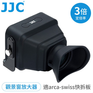 又敗家 JJC相機3吋LCD螢幕放大3倍取景器LVF-PRO1矽膠眼罩view finder附arca-swiss快拆板