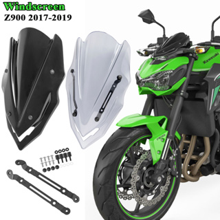 適用於川崎KAWASAKI Z900 17-19 改裝擋風玻璃 前擋風 擋風鏡 加高導流罩/MOTO