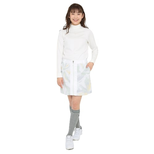 【Callaway 卡拉威】女士 8WAY超彈性防潑水防風印花短裙 白色 T21228208_1130