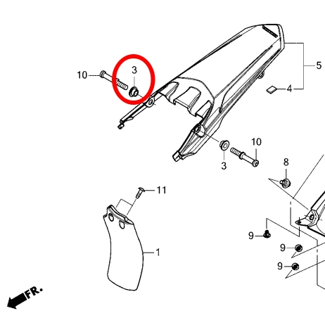 [ Moto Dream 重機部品 ] HONDA 原廠貨架螺絲襯套 77224-KZZ-900 CRF250L