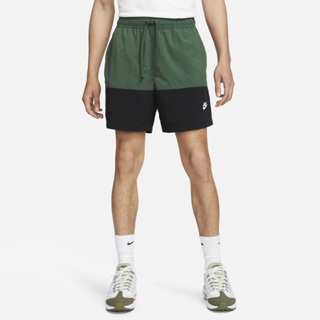 S.G NIKE NSW FB7812-323 綠黑 撞色 刺繡LOGO 梭織 抽繩 膝上褲 休閒短褲 男生