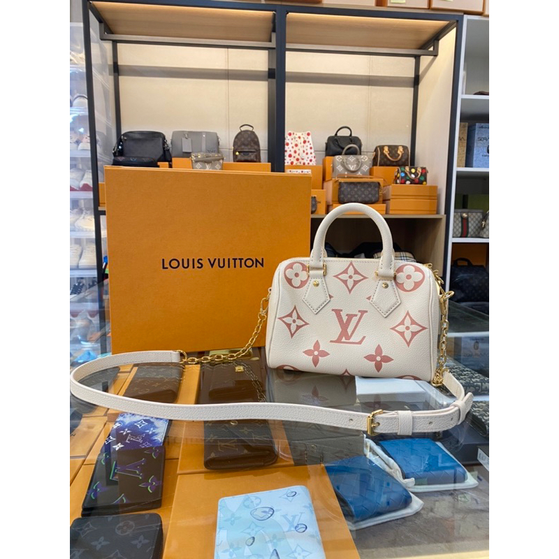 鹿晉歐美精品🦌 Louis Vuitton LV M46397 草莓牛奶波士頓包