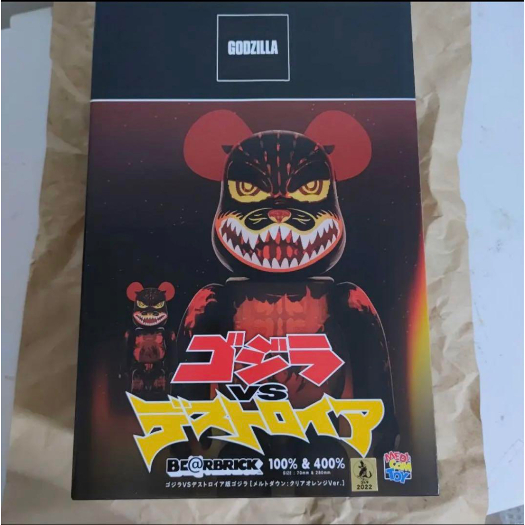 全新 現貨 庫 柏 力克 熊 伯 BE@RBRICK 哥吉拉 100 % 400 % 熔岩 紅蓮 公仔 哥斯拉