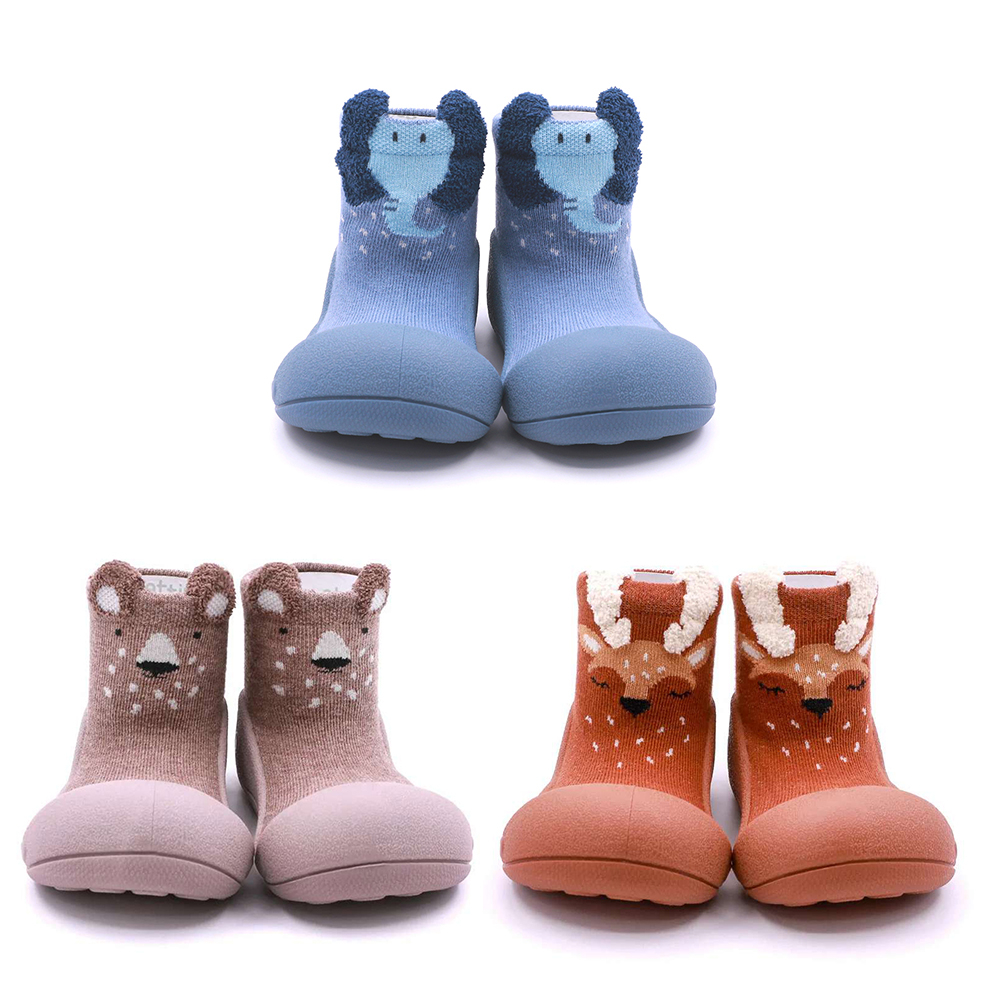 韓國Attipas-快樂學步鞋-動物方城市(三色)-襪型鞋