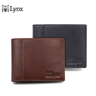 【Lynx】極簡風兩折左右翻拉鍊袋短夾/錢包 LY16-2092