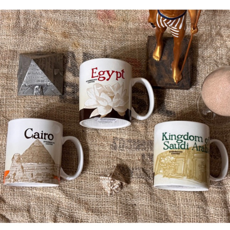 ［🌟北非星巴克杯☕️］Starbucks非洲城市杯🍺 🇪🇬埃及、🏝️開羅、🇸🇦沙烏地阿拉伯 正版 全新含盒