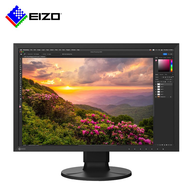 全新 EIZO FlexScan EV2451 IPS超薄型邊框16:9 寬螢幕 黑色