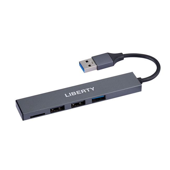 【含稅店】LIBERTY利百代 3+1複合式USB3.0集線器 LY-301A 擴充器 1對3 USB HUB 讀卡機
