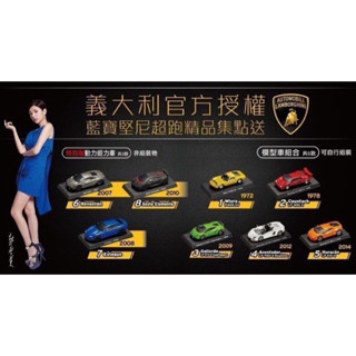 現貨7-11 義大利 藍寶堅尼 經典模型車 Lamborghini