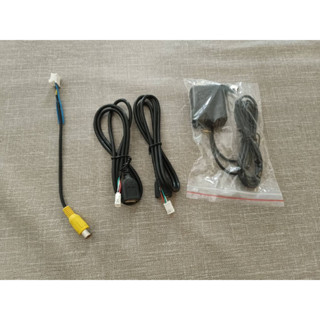 安卓機通用型 四件套線組 6pin USB/4pin USB /GPS天線/倒車視頻輸入線