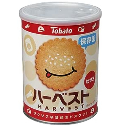 [SNACKS MAP零食地圖] 微笑東鳩芝麻薄餅保存罐  芝麻餅乾 常溫保存日本直送