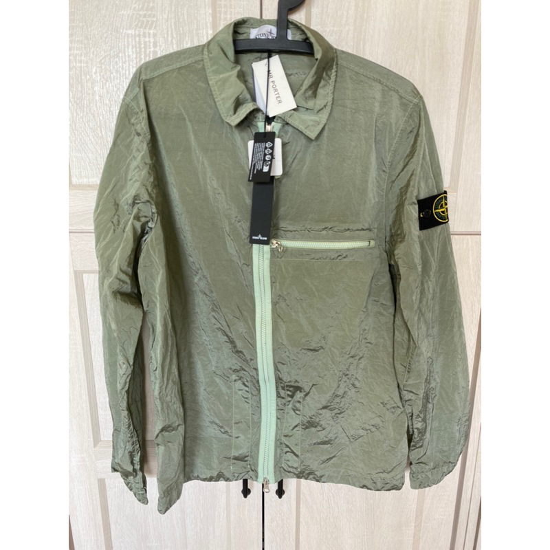 全新正品 STONE ISLAND NYLON METAL ECONYL® OVERSHIRT 金屬尼龍 襯衫外套 L